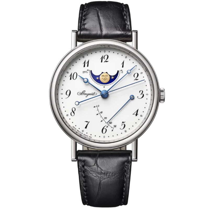 CLASSIQUE 7787 39 MM WHITE GOLD WITH  WHITE "GRAND FEU" ENAMEL DIAL - Breguet