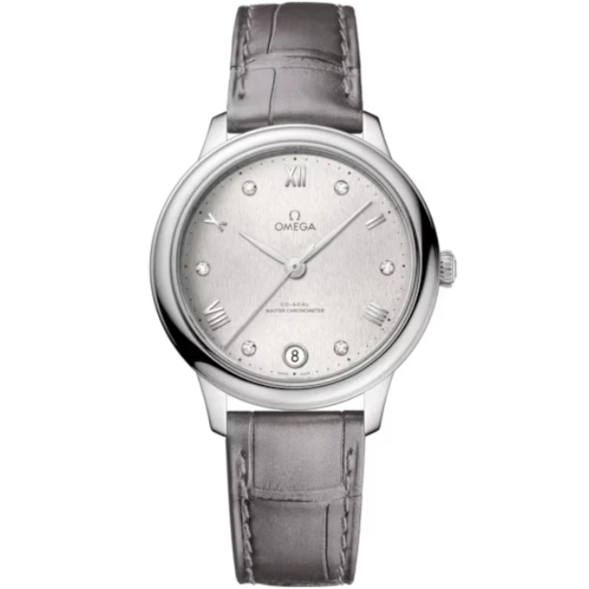 DE VILLE PRESTIGE 34 MM STAINLESS STEEL WITH SILVER DIAL - Omega