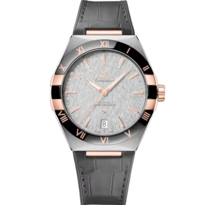 CONSTELLATION 41 MM STAINLESS STEEL - SEDNA™ GOLD WITH GREY DIAL - Omega