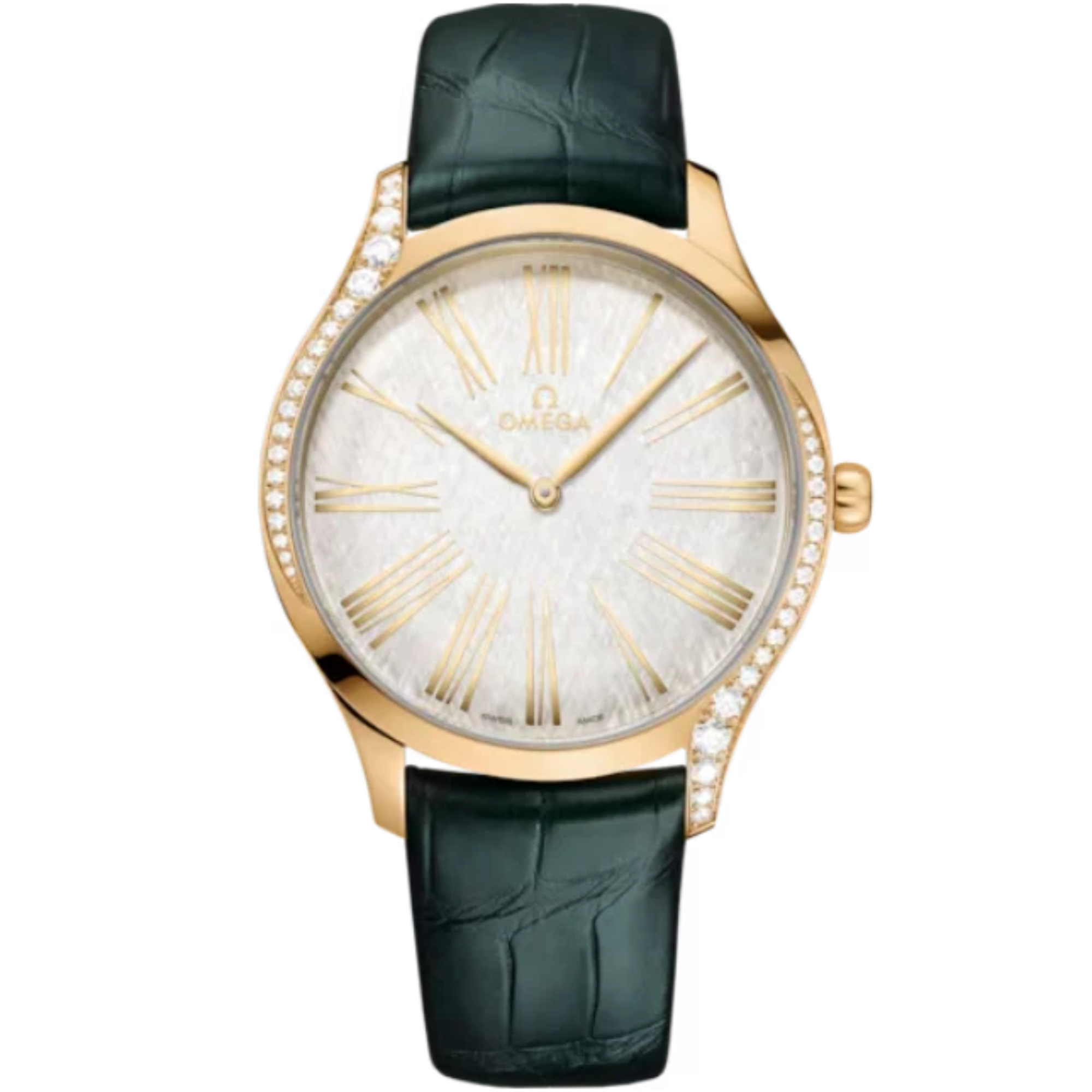 DE VILLE TRÉSOR 39 MM MOONSHINE™ GOLD WITH SILVER DIAL - Omega