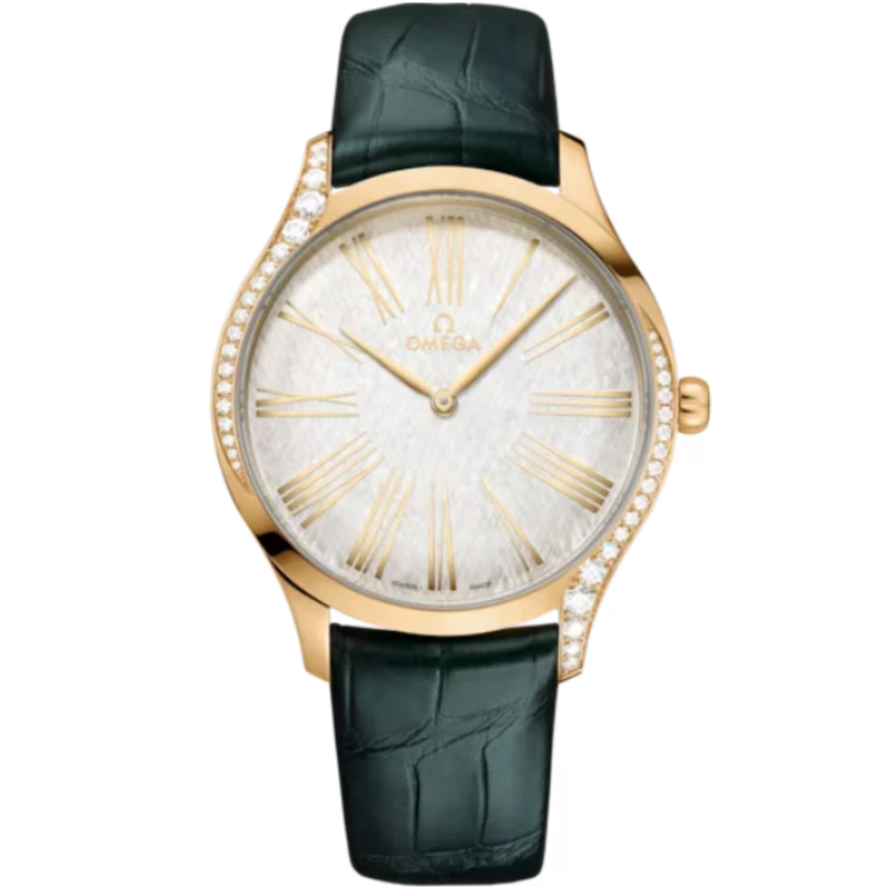 DE VILLE TRÉSOR 39 MM MOONSHINE™ GOLD WITH SILVER DIAL - Omega