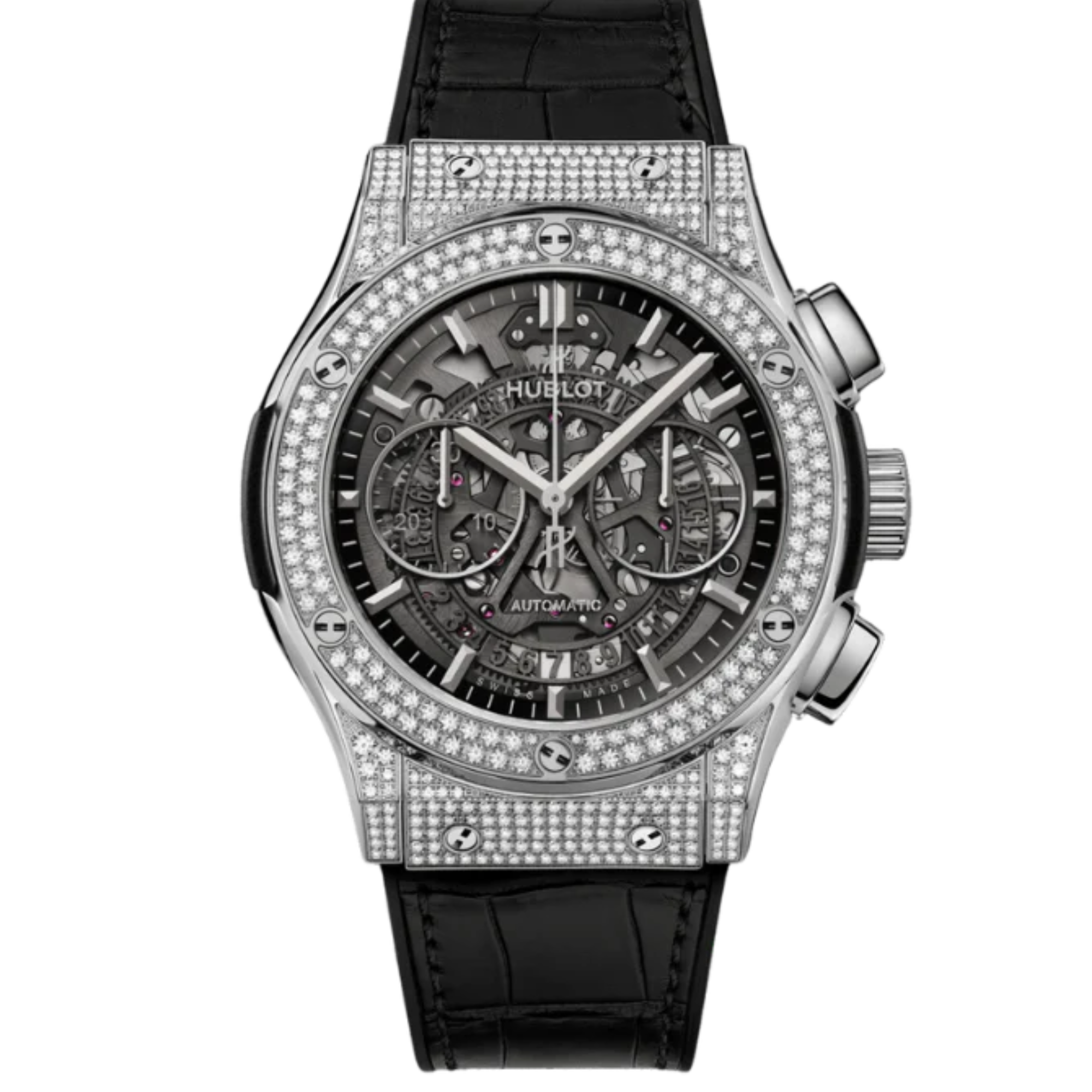 CLASSIC FUSION 45 MM AEROFUSION TITANIUM PAVÉ - Hublot