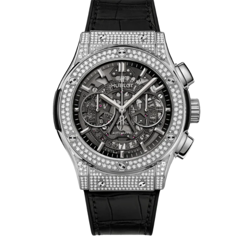 CLASSIC FUSION 45 MM AEROFUSION TITANIUM PAVÉ - Hublot