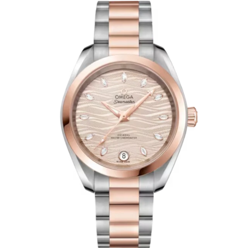 SEAMASTER AQUA TERRA 150M 34 MM STAINLESS STEEL - SEDNA™ GOLD WITH GREY DIAL - Omega