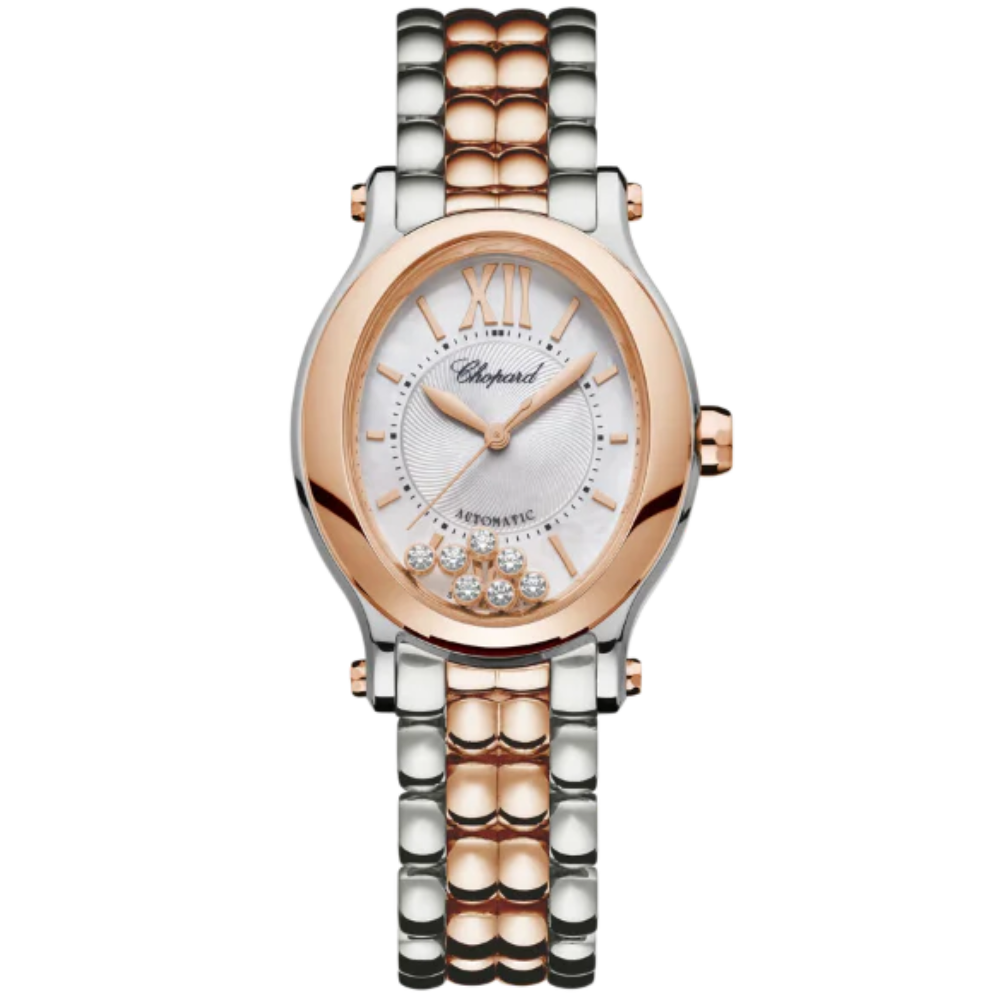 HAPPY SPORT 31 MM ETHICAL ROSE GOLD - LUCENT STEEL™ WITH SILVER DIAL - Chopard