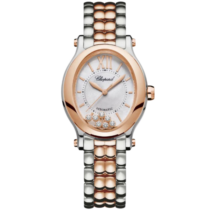 HAPPY SPORT 31 MM ETHICAL ROSE GOLD - LUCENT STEEL™ WITH SILVER DIAL - Chopard