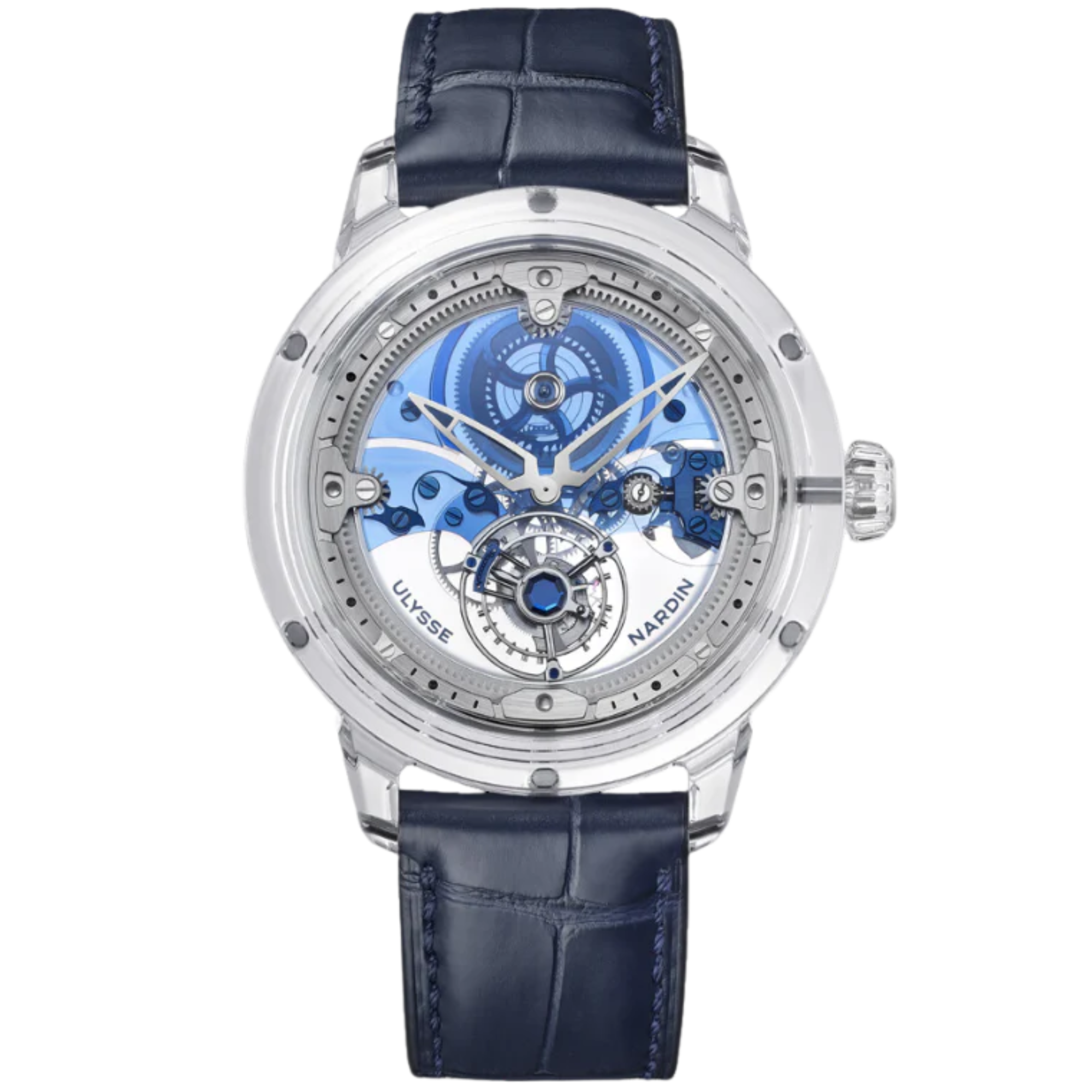 GRAND BLEU 44 MM SAPPHIRE WITH OPENWORKED DIAL - Ulysse Nardin