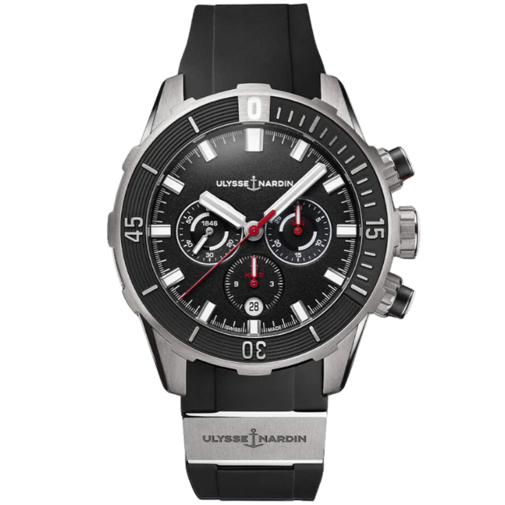 DIVER CHRONOGRAPH 44 MM TITANIUM WITH BLACK DIAL - Ulysse Nardin