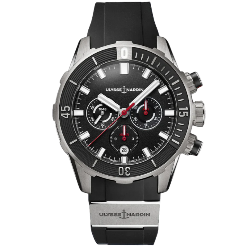 DIVER CHRONOGRAPH 44 MM TITANIUM WITH BLACK DIAL - Ulysse Nardin