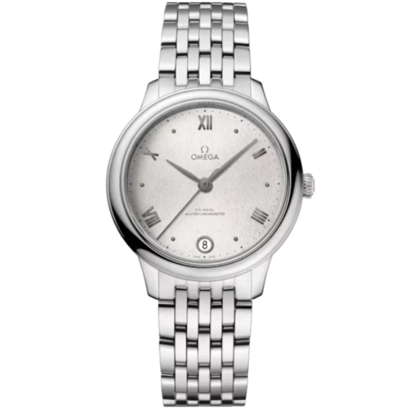 DE VILLE PRESTIGE 34 MM STAINLESS STEEL WITH SILVER DIAL - Omega