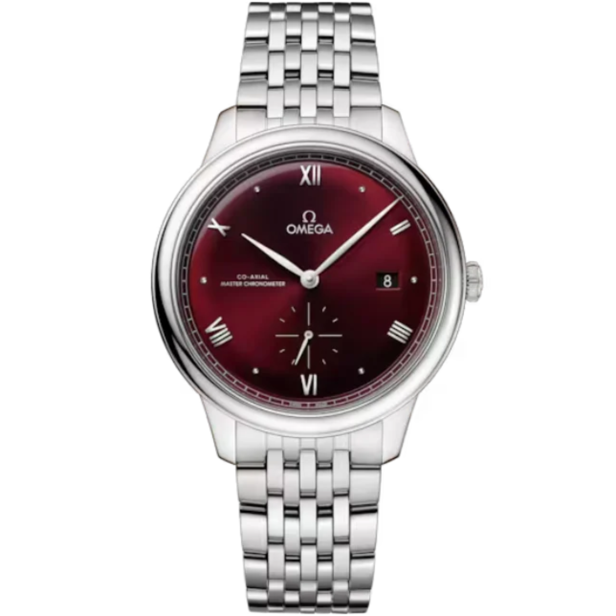 DE VILLE PRESTIGE 41 MM STAINLESS STEEL WITH RED DIAL - Omega