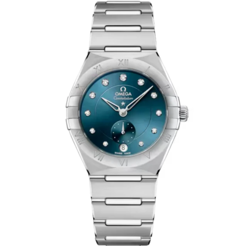 CONSTELLATION 34 MM STAINLESS STEEL WITH BLUE DIAL - Omega