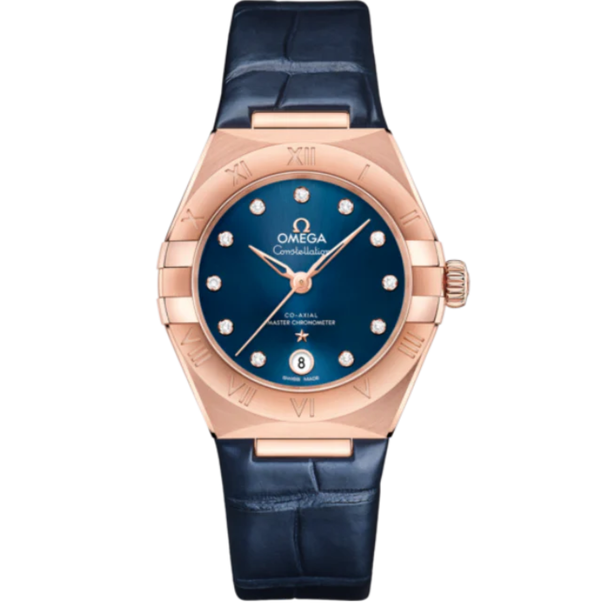 CONSTELLATION 29 MM SEDNA™ GOLD WITH BLUE DIAL - Omega