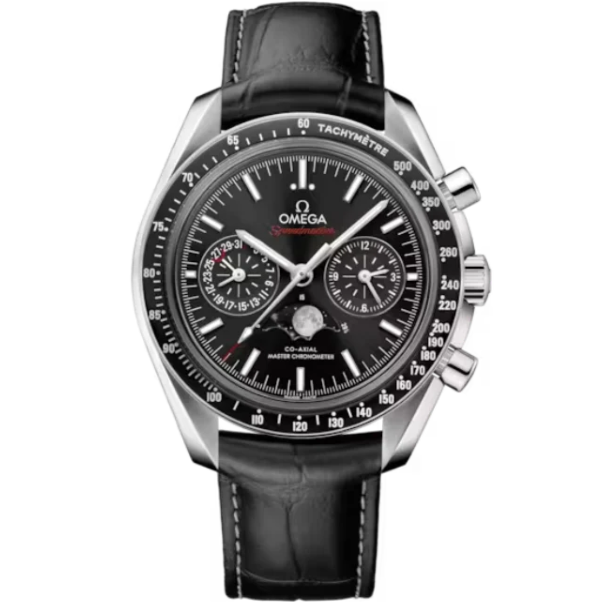 SPEEDMASTER MOONPHASE 44 MM STAINLESS STEEL WITH BLACK DIAL - Omega
