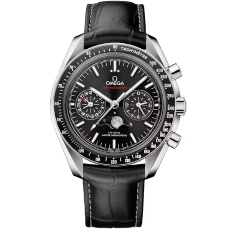 SPEEDMASTER MOONPHASE 44 MM STAINLESS STEEL WITH BLACK DIAL - Omega