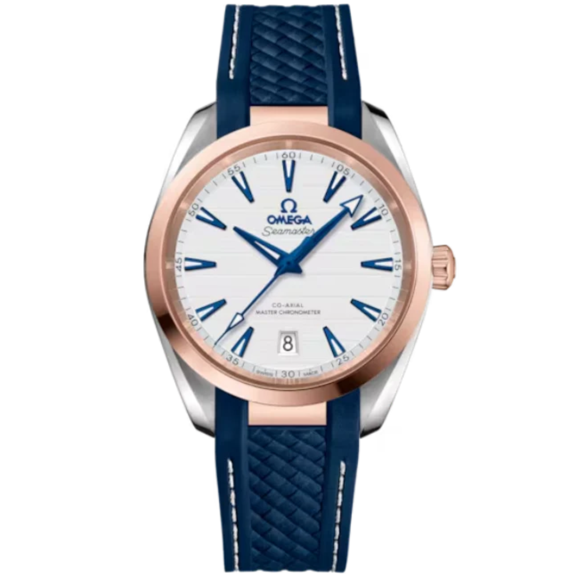 SEAMASTER AQUA TERRA 150M 38 MM STAINLESS STEEL - SEDNA™ GOLD WITH SILVER DIAL - Omega