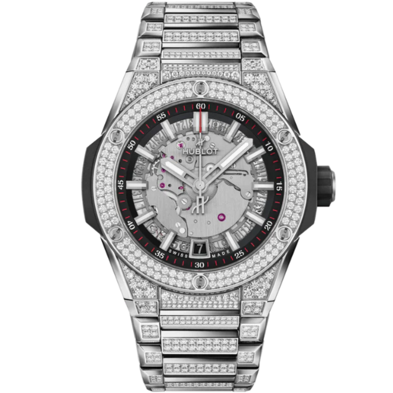 Big Bang 40mm INTEGRATED TIME ONLY TITANIUM PAVÉ - Hublot