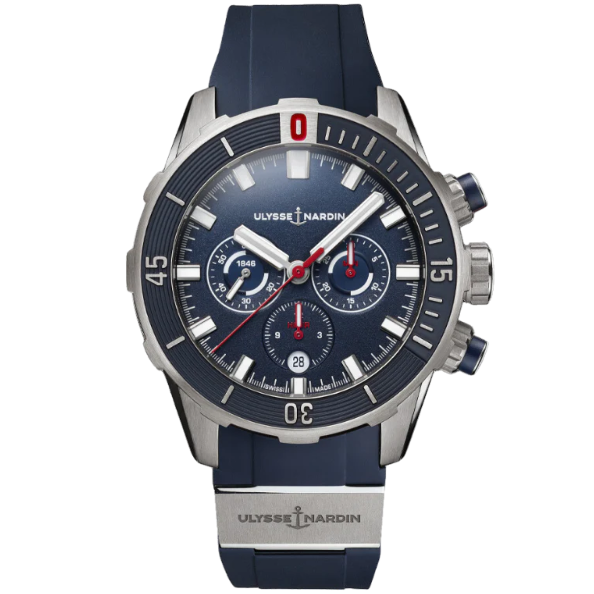 DIVER CHRONOGRAPH 44 MM TITANIUM WITH BLUE DIAL - Ulysse Nardin