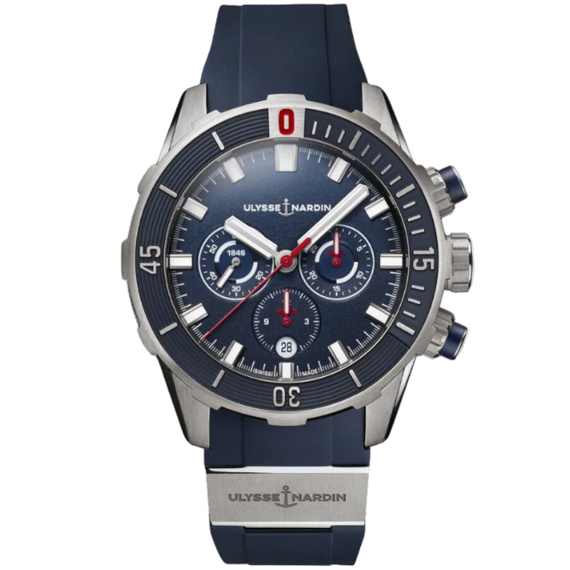 DIVER CHRONOGRAPH 44 MM TITANIUM WITH BLUE DIAL - Ulysse Nardin
