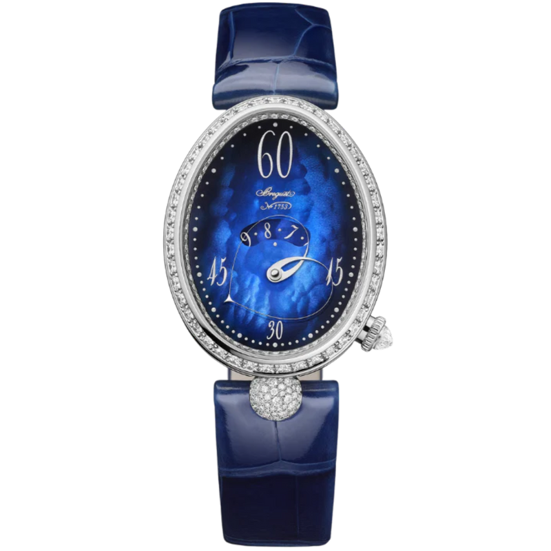 REINE DE NAPLES 9835 36 MM WHITE GOLD WITH BLUE MOTHER OF PEARL DIAL - Breguet