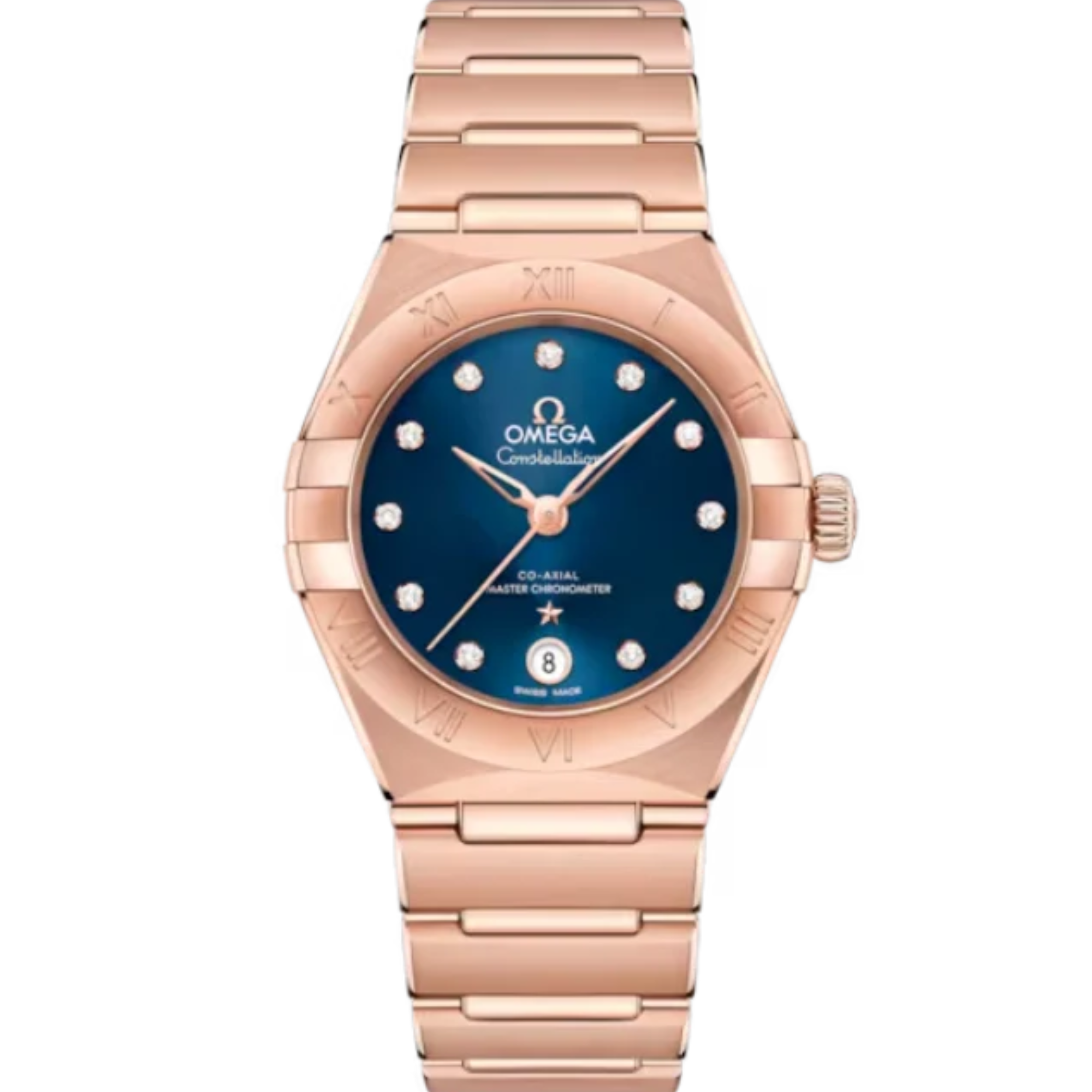 CONSTELLATION 29 MM SEDNA™ GOLD WITH BLUE DIAL - Omega
