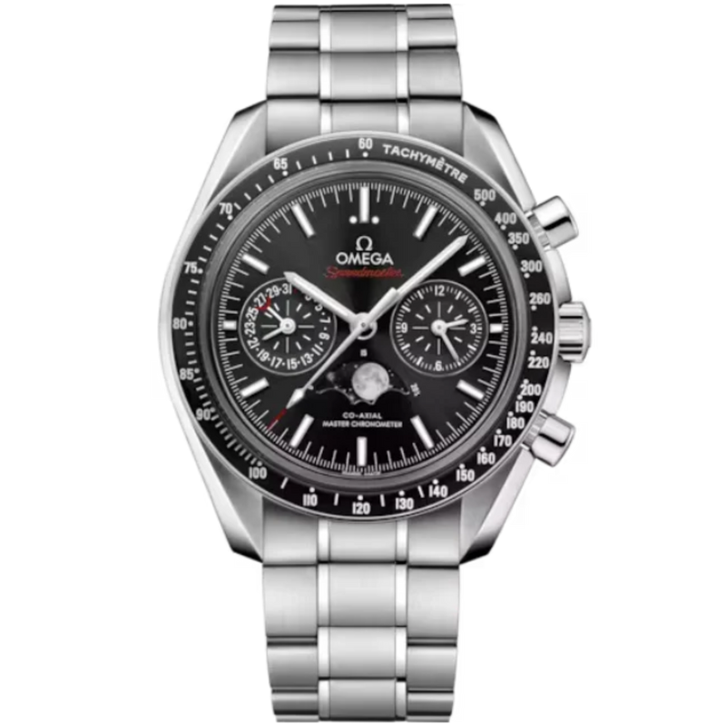 SPEEDMASTER MOONPHASE 44 MM STAINLESS STEEL WITH BLACK DIAL - Omega