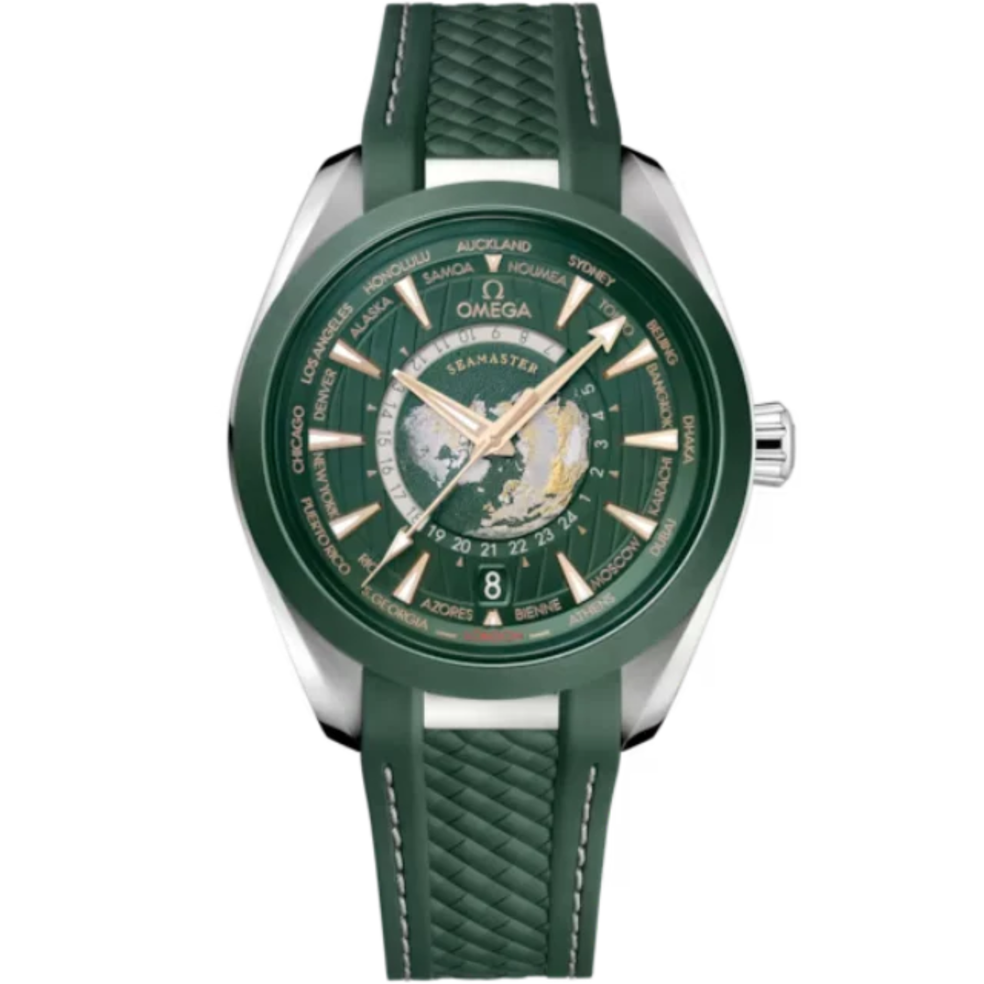 SEAMASTER AQUA TERRA 150M 43 MM STAINLESS STEEL WITH GREEN DIAL - Omega