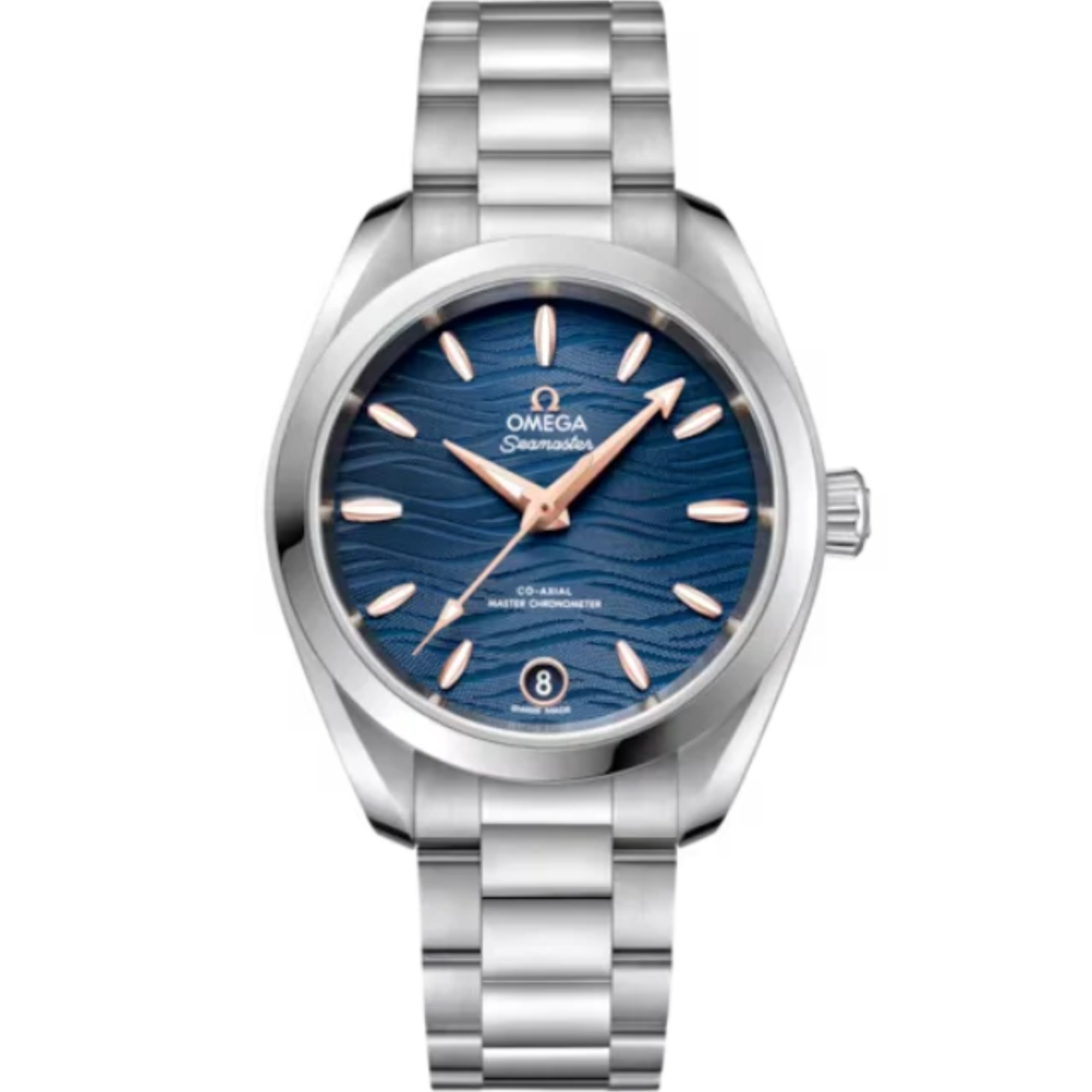 SEAMASTER AQUA TERRA 150M 34 MM STAINLESS STEEL WITH BLUE DIAL - Omega
