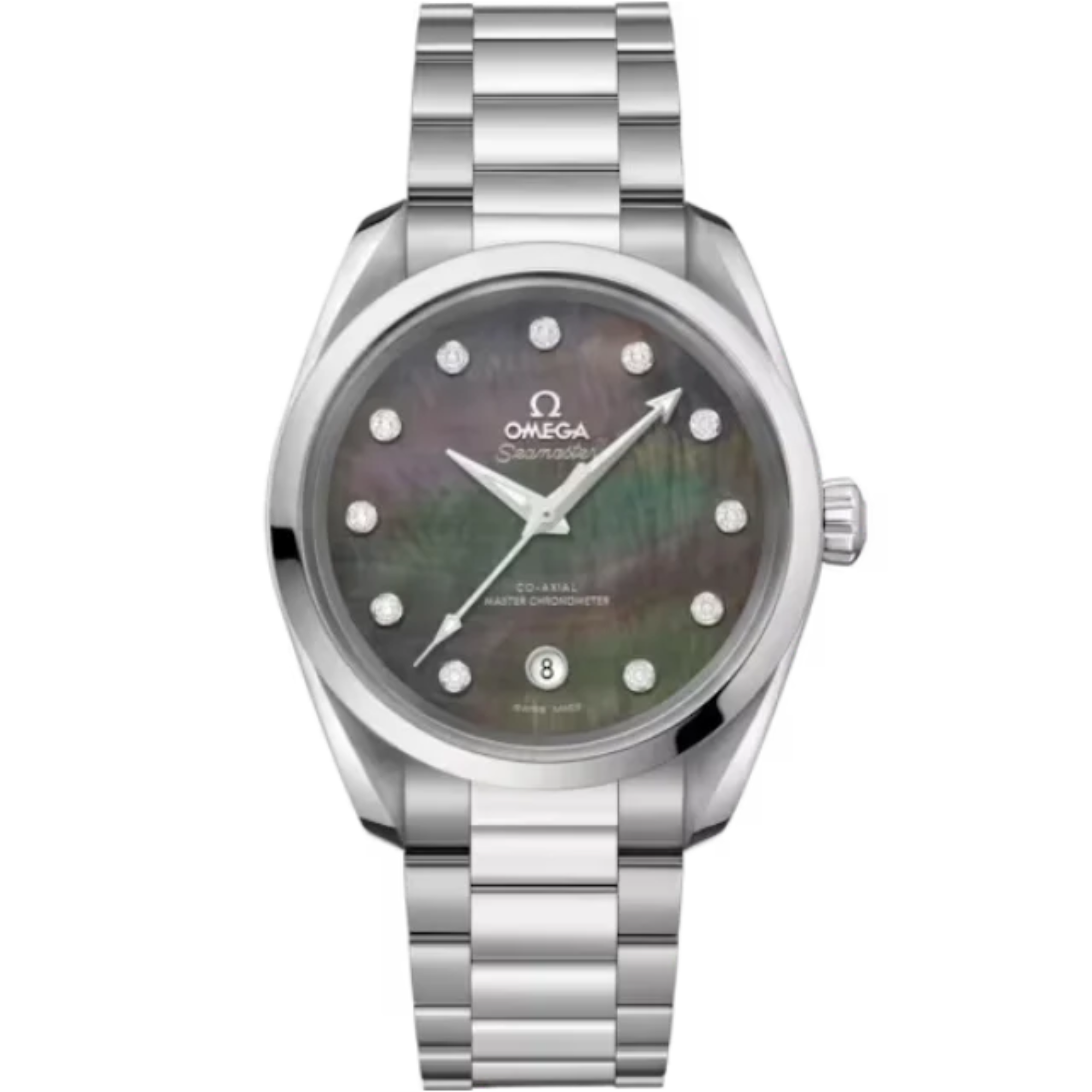 SEAMASTER AQUA TERRA 150M 38 MM STAINLESS STEEL WITH GREY MOTHER OF PEARL DIAL - Omega