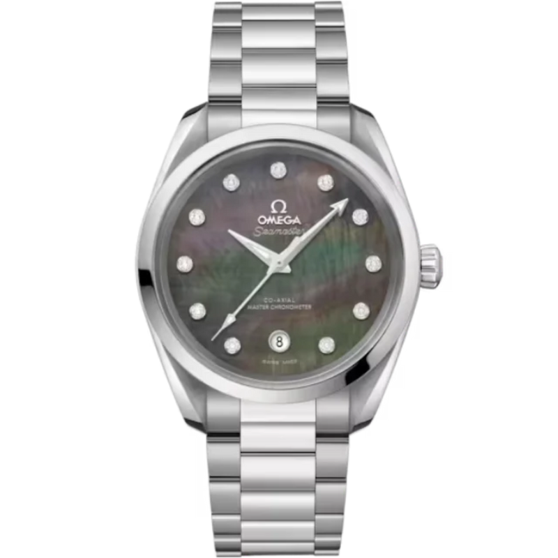 SEAMASTER AQUA TERRA 150M 38 MM STAINLESS STEEL WITH GREY MOTHER OF PEARL DIAL - Omega