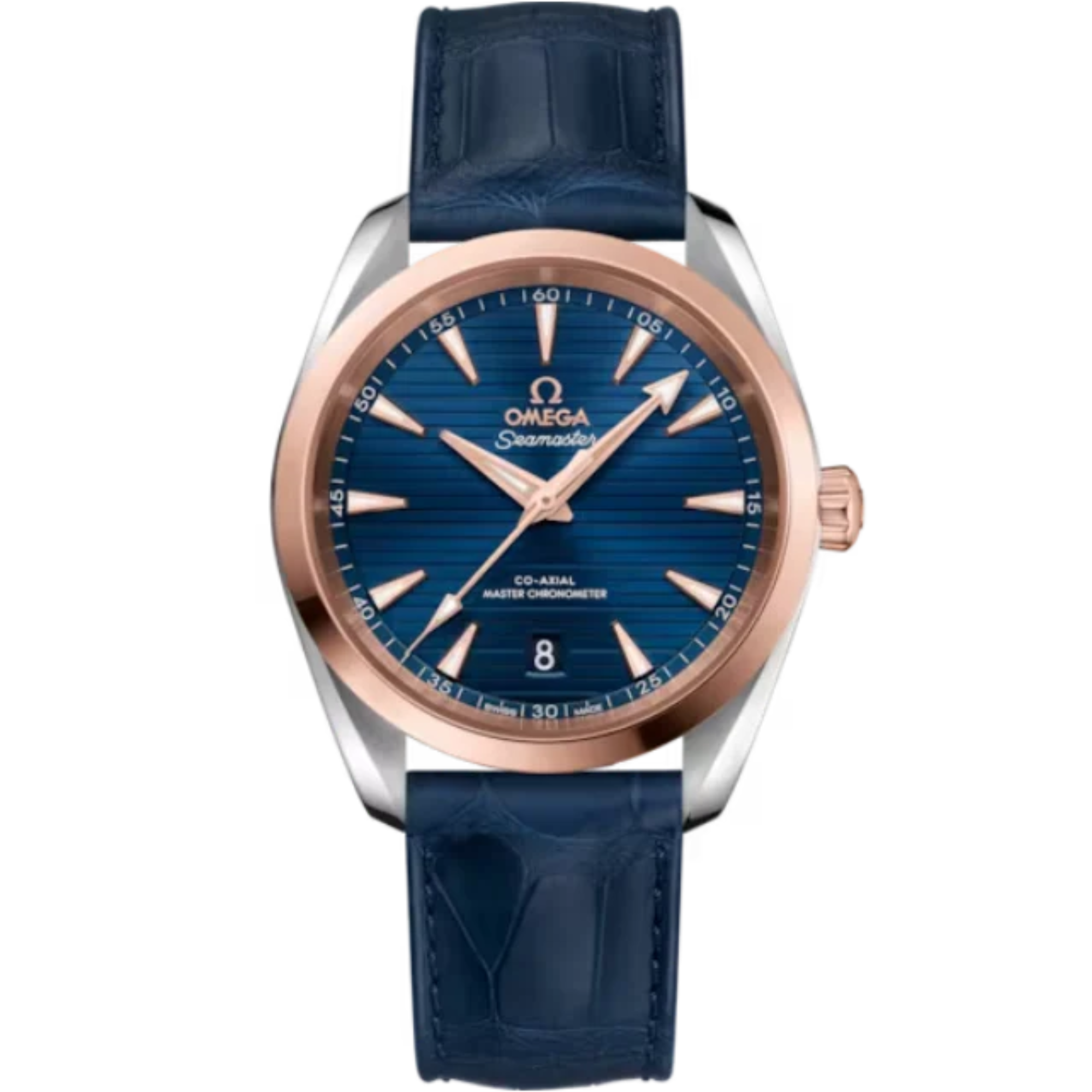 SEAMASTER AQUA TERRA 150M 38 MM STAINLESS STEEL - SEDNA™ GOLD WITH BLUE DIAL - Omega