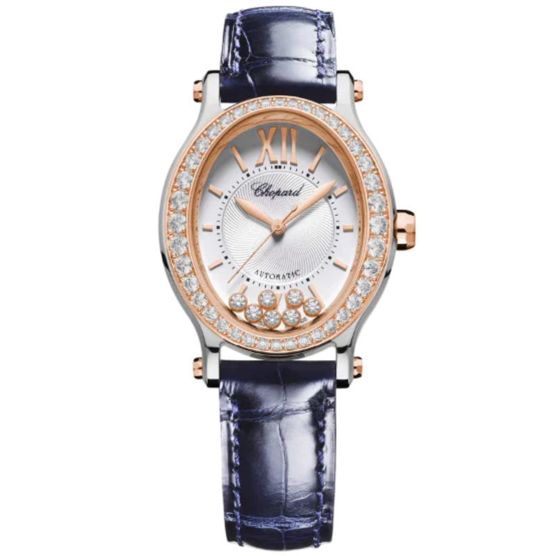 HAPPY SPORT 31 MM ETHICAL ROSE GOLD - LUCENT STEEL™ WITH SILVER DIAL - Chopard