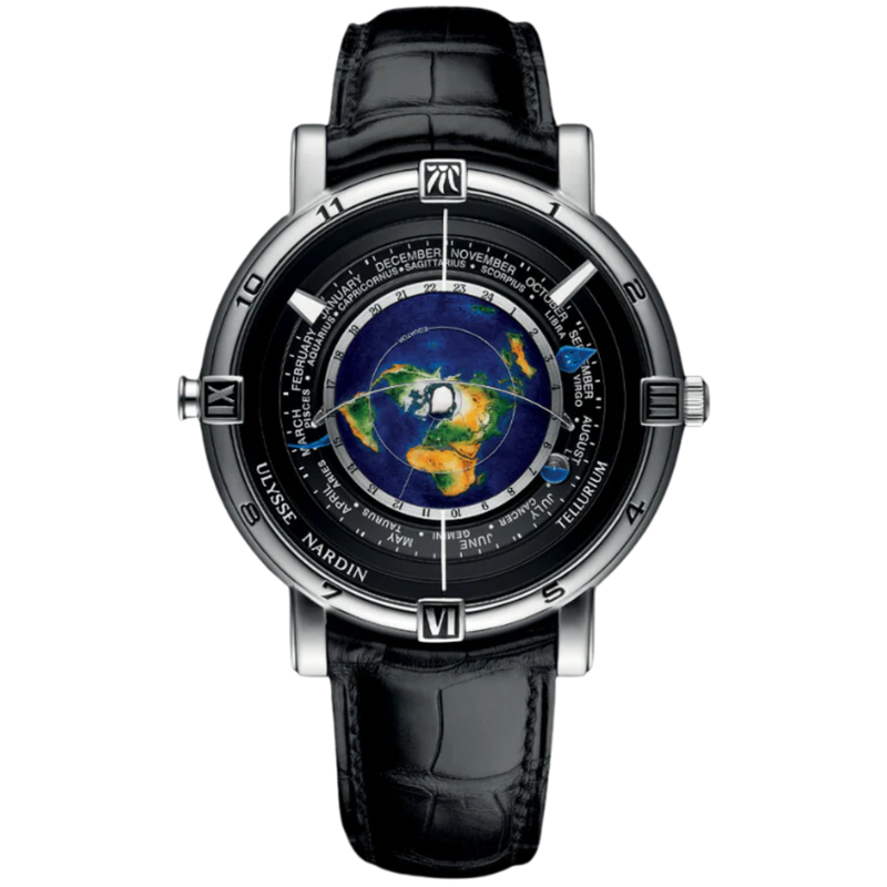 TRILOGY 43 MM PLATINUM WITH BLACK DIAL - Ulysse Nardin