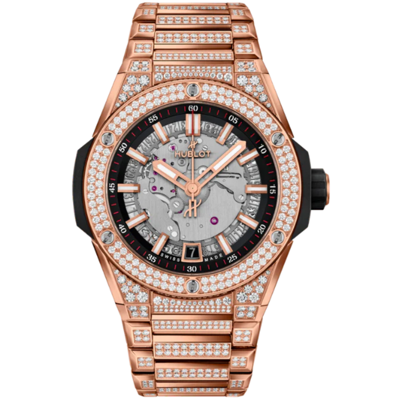 Big Bang 40mm INTEGRATED TIME ONLY KING GOLD PAVÉ - Hublot