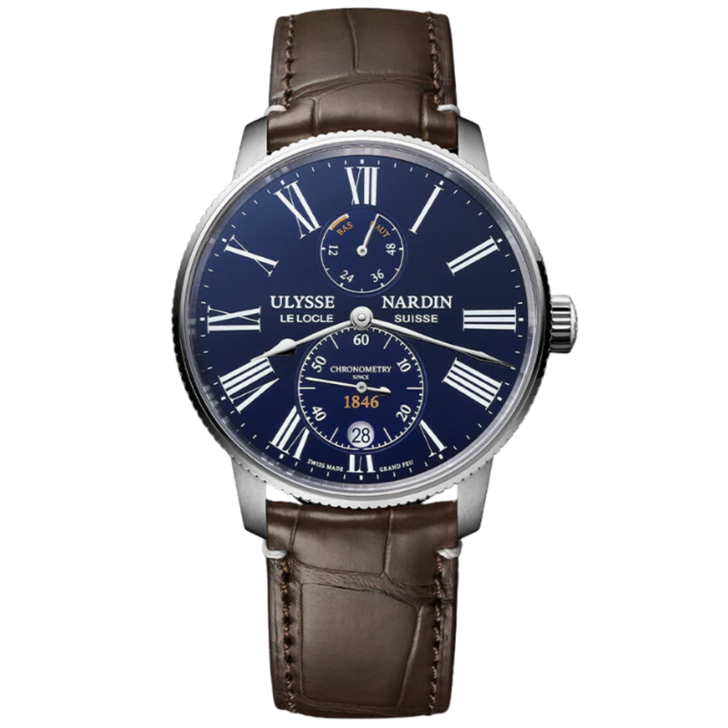 MARINE TORPILLEUR 42 MM STAINLESS STEEL WITH BLUE DIAL - Ulysse Nardin