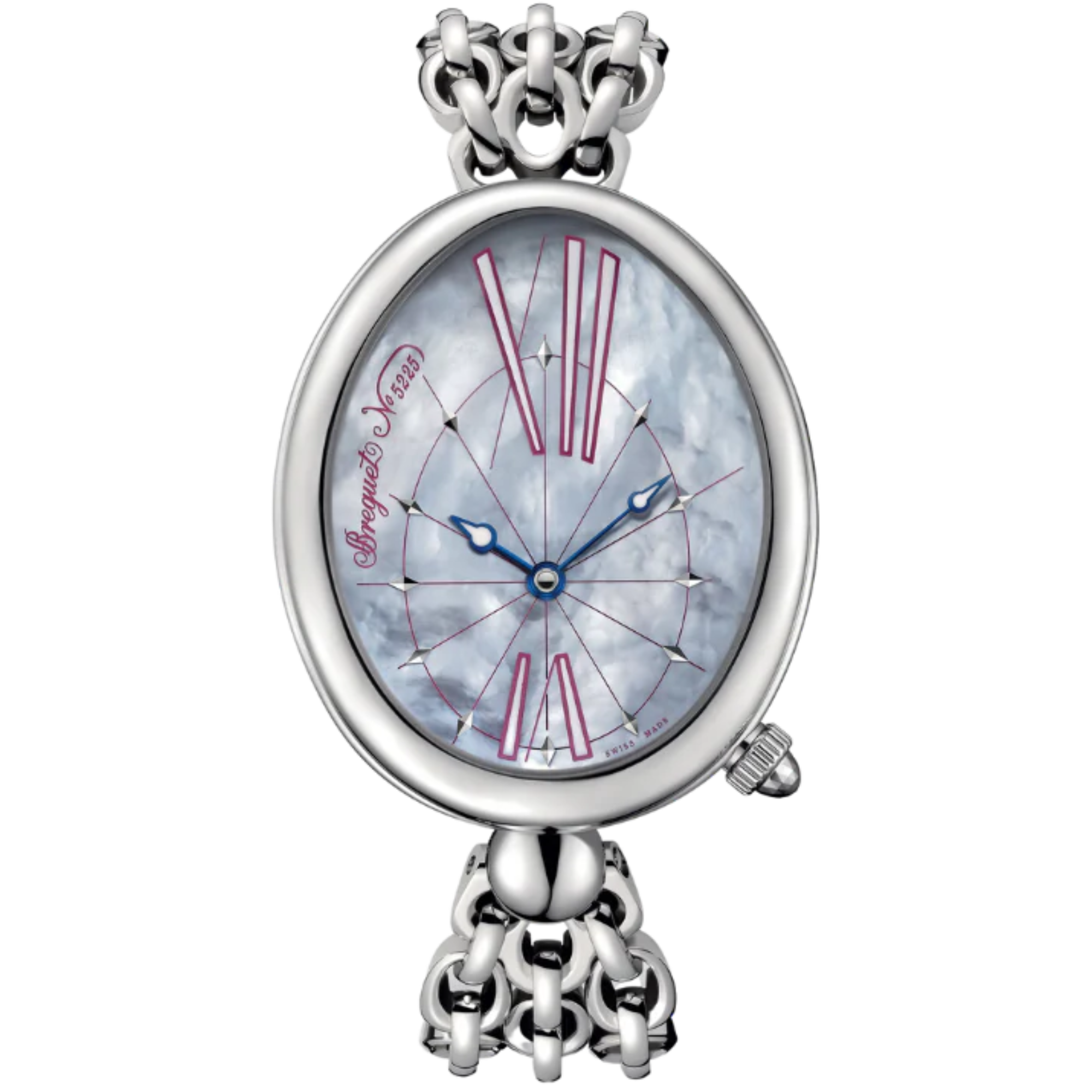REINE DE NAPLES 8967 43 MM STAINLESS STEEL WITH MOTHER OF PEARL DIAL - Breguet