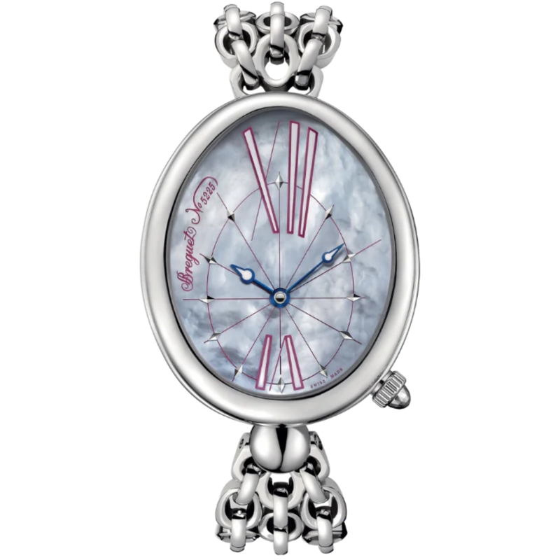REINE DE NAPLES 8967 43 MM STAINLESS STEEL WITH MOTHER OF PEARL DIAL - Breguet