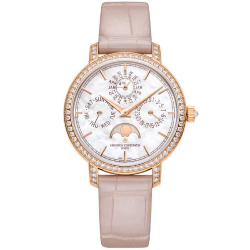 TRADITIONNELLE PERPETUAL CALENDAR ULTRA-THIN 36 MM ROSE GOLD WITH MOTHER OF PEARL DIAL - Vacheron Constantin