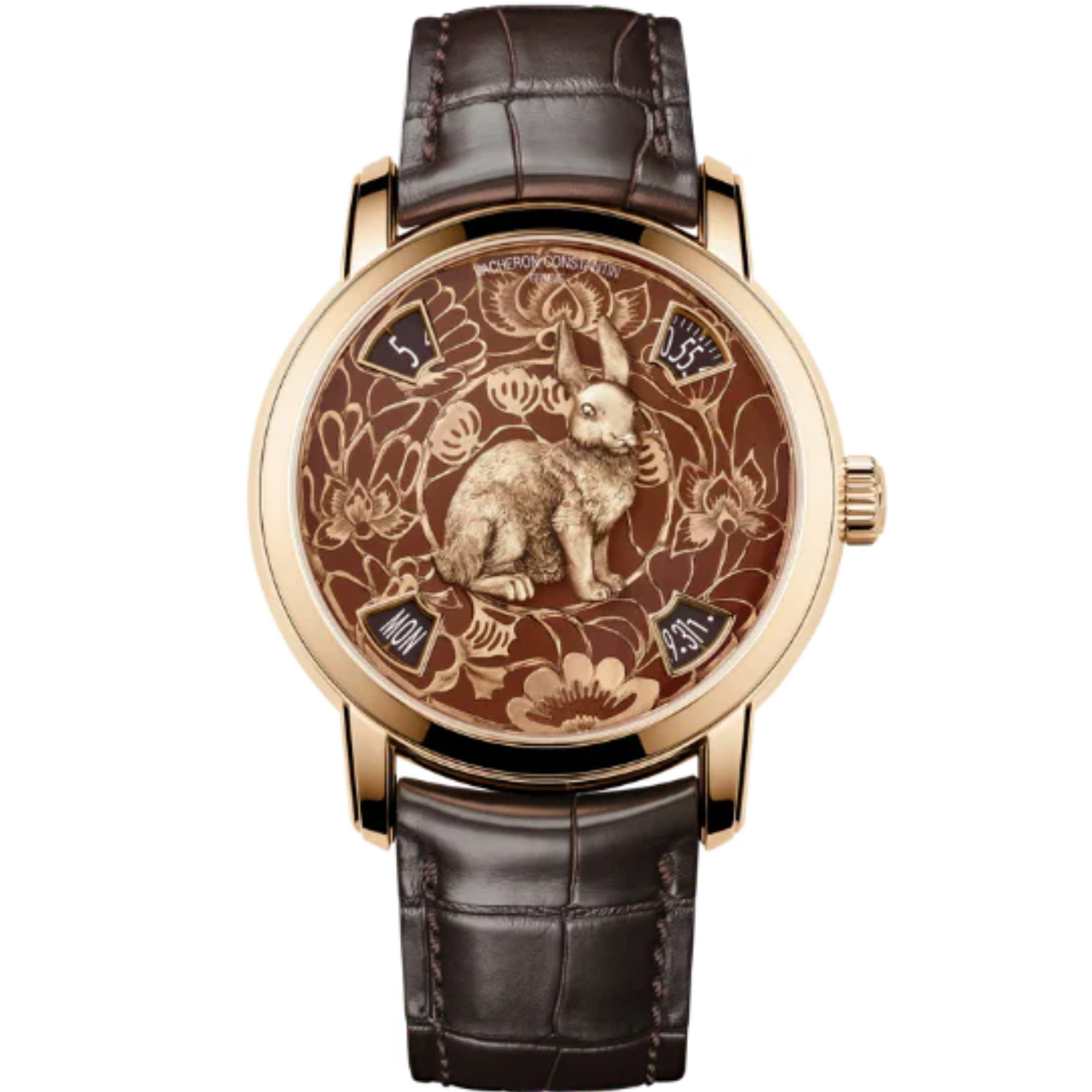 METIERS D'ART THE LEGEND OF THE CHINESE ZODIAC - YEAR OF THE RABBIT 40 MM 18K 5N PINK GOLD WITH YELLOW GOLD DIAL - Vacheron Constantin