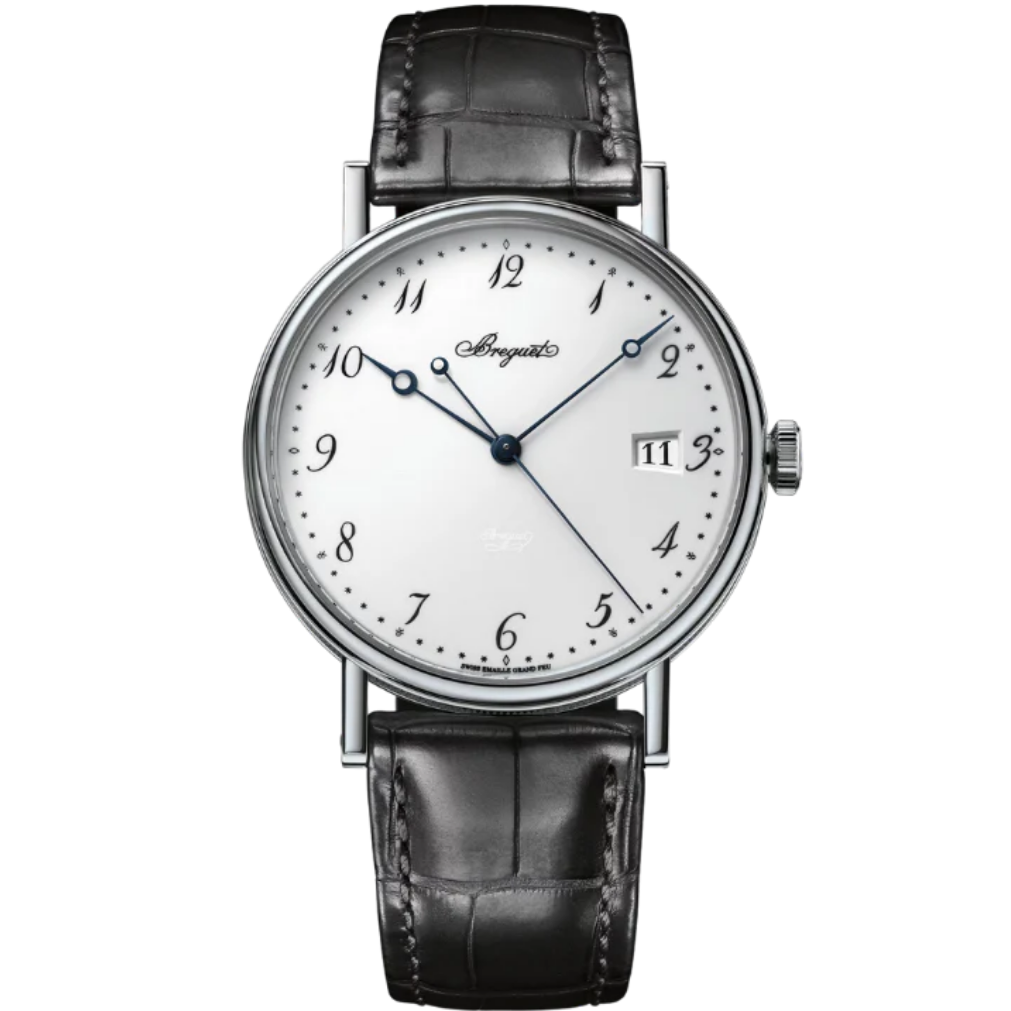 CLASSIQUE 5177 38 MM WHITE GOLD WITH WHITE "GRAND FEU" ENAMEL DIAL - Breguet