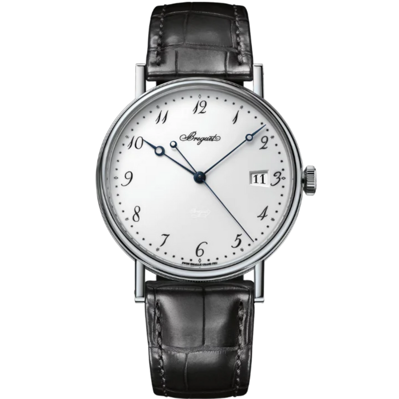 CLASSIQUE 5177 38 MM WHITE GOLD WITH WHITE "GRAND FEU" ENAMEL DIAL - Breguet