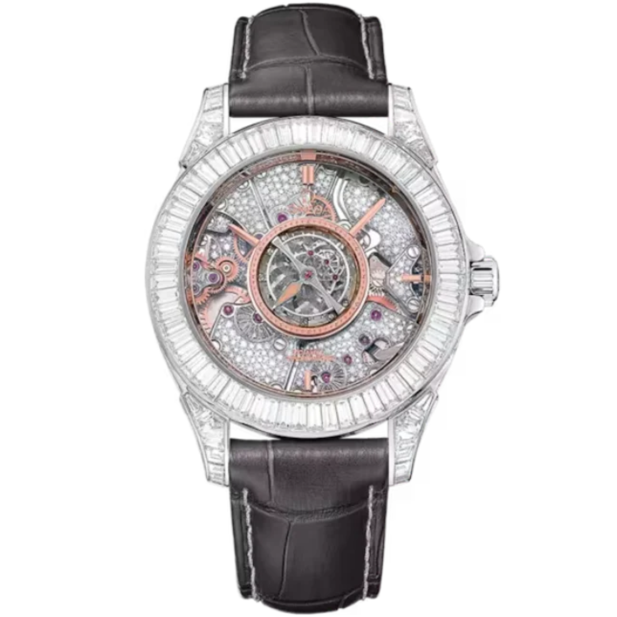 DE VILLE TOURBILLON 39 MM PLATINUM WITH SAPPHIRE DIAL - Omega