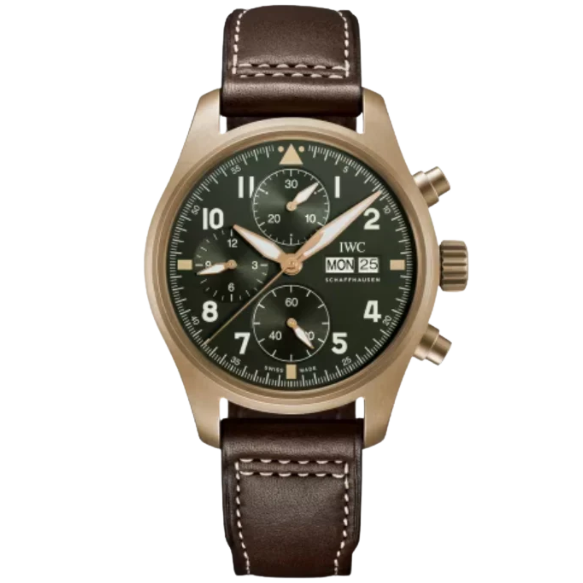 PILOT’S WATCH CHRONOGRAPH SPITFIRE 41 MM BRONZE WITH GREEN DIAL - IWC