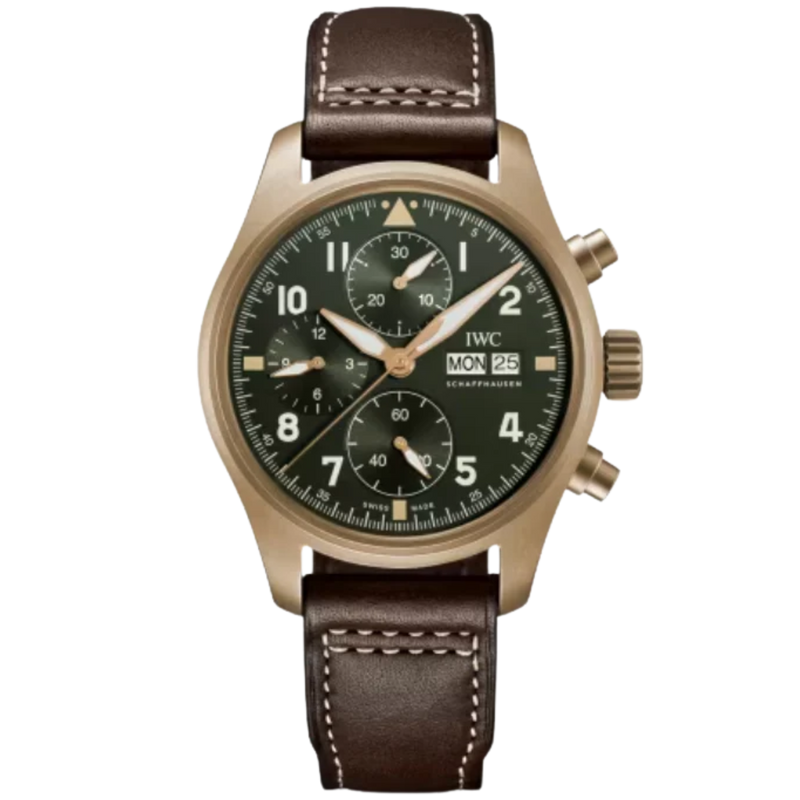 PILOT’S WATCH CHRONOGRAPH SPITFIRE 41 MM BRONZE WITH GREEN DIAL - IWC