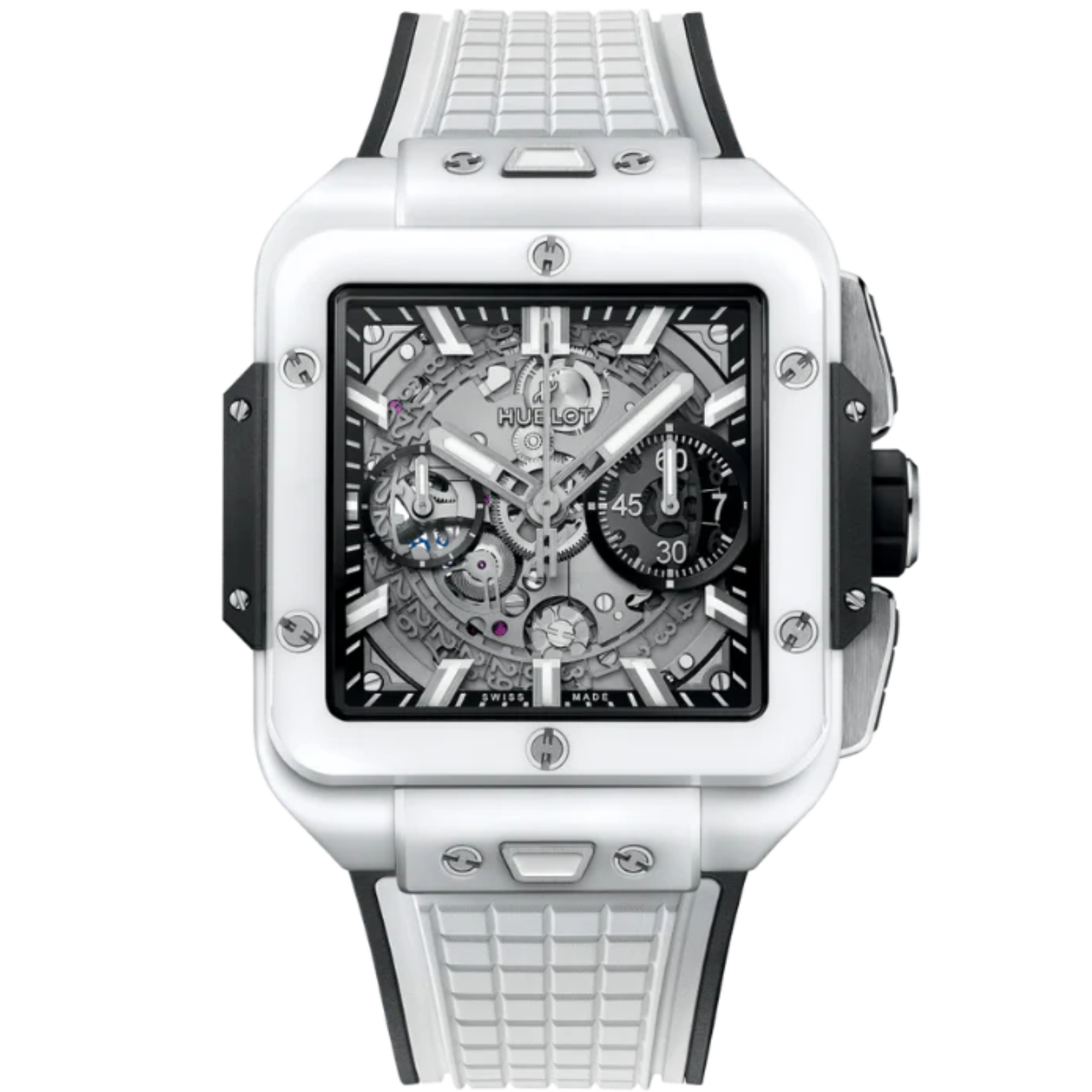 SQUARE BANG 42 MM UNICO WHITE CERAMIC - Hublot