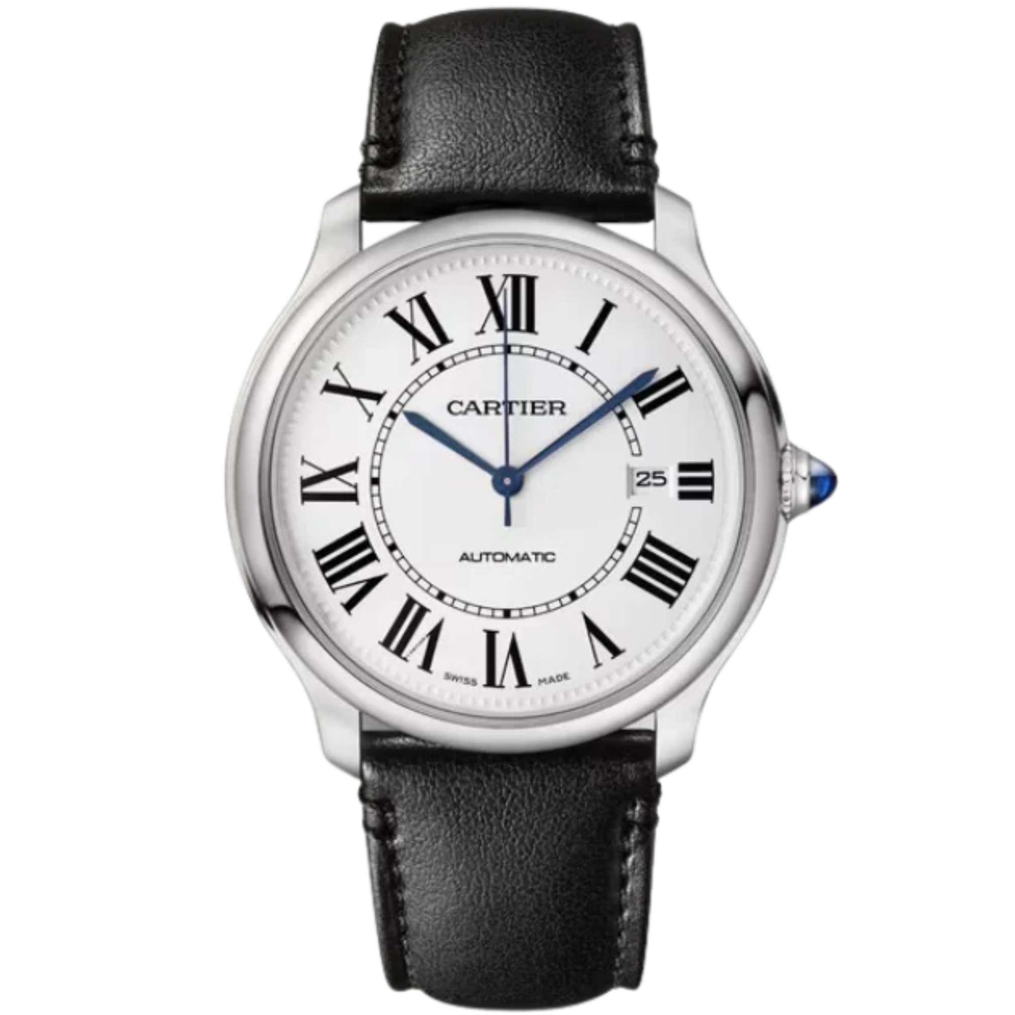 RONDE MUST DE CARTIER 36 MM STAINLESS STEEL WITH SANDBLASTED SILVER DIAL - Cartier