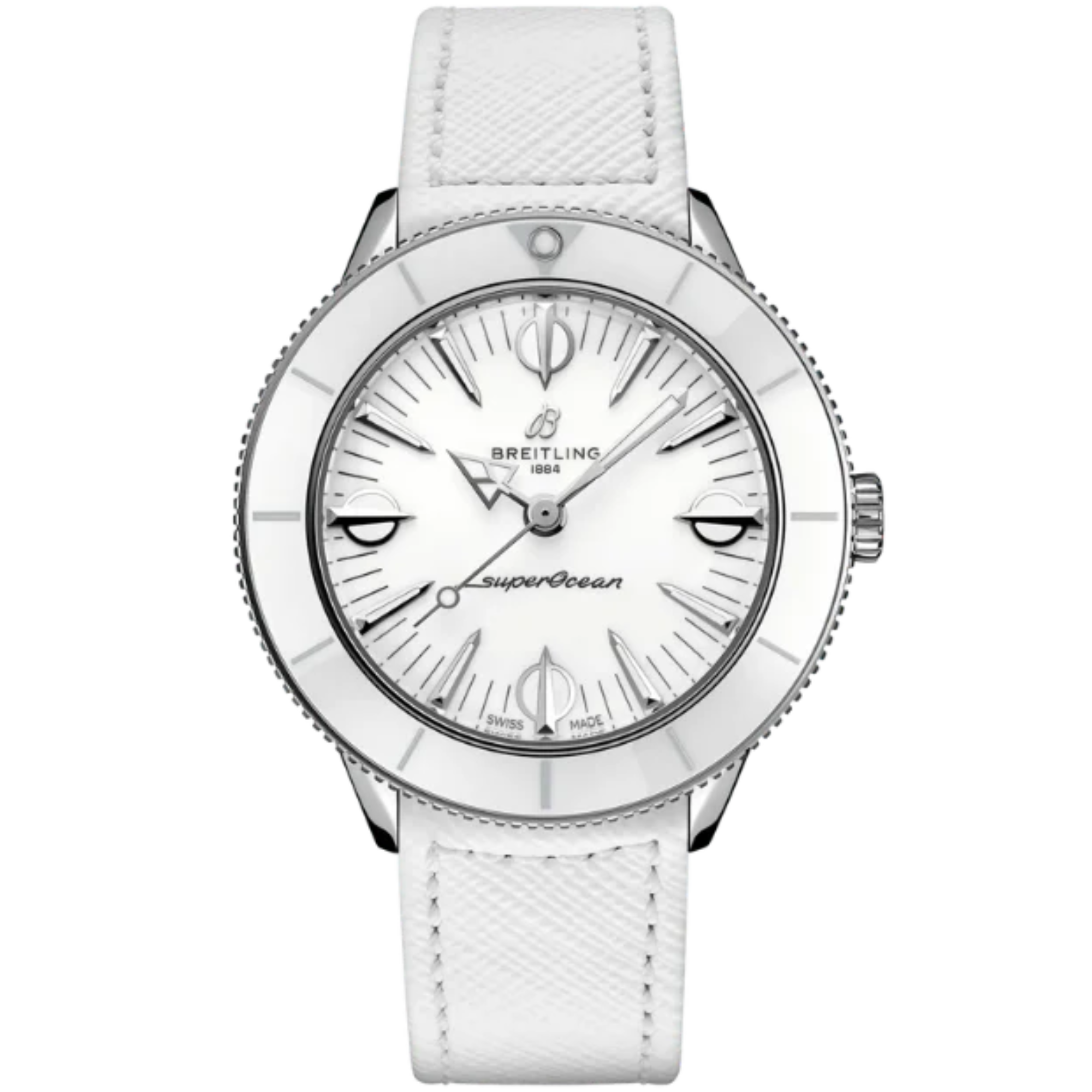 SUPEROCEAN HERITAGE '57 PASTEL PARADISE 38 MM STAINLESS STEEL WITH WHITE DIAL - Breitling