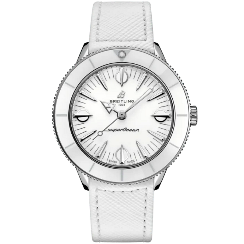 SUPEROCEAN HERITAGE '57 PASTEL PARADISE 38 MM STAINLESS STEEL WITH WHITE DIAL - Breitling