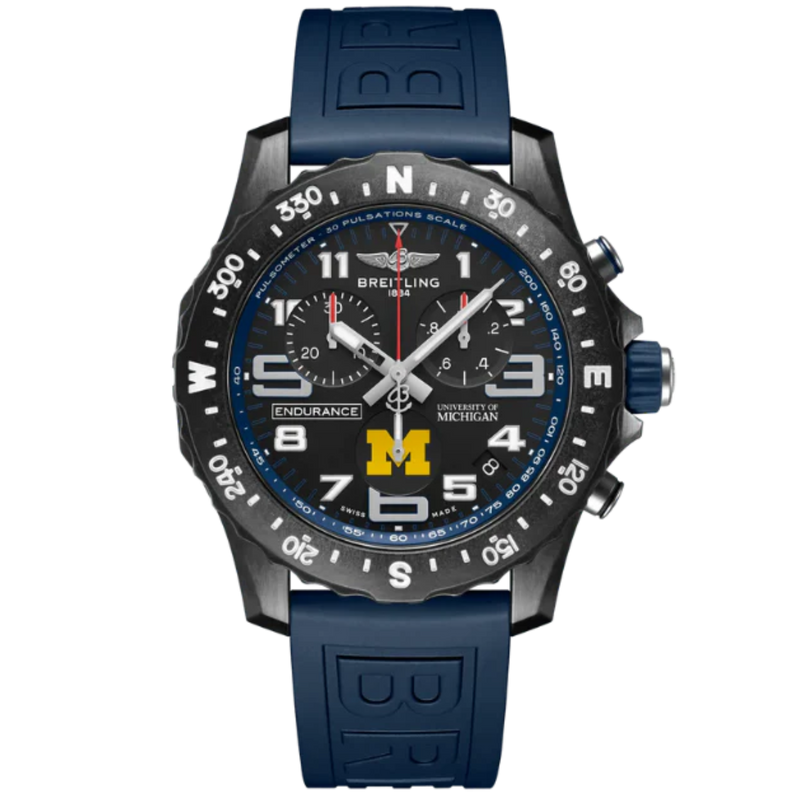 ENDURANCE PRO UNIVERSITY OF MICHIGAN™ 44 MM BREITLIGHT® CASE WITH BLACK DIAL - Breitling