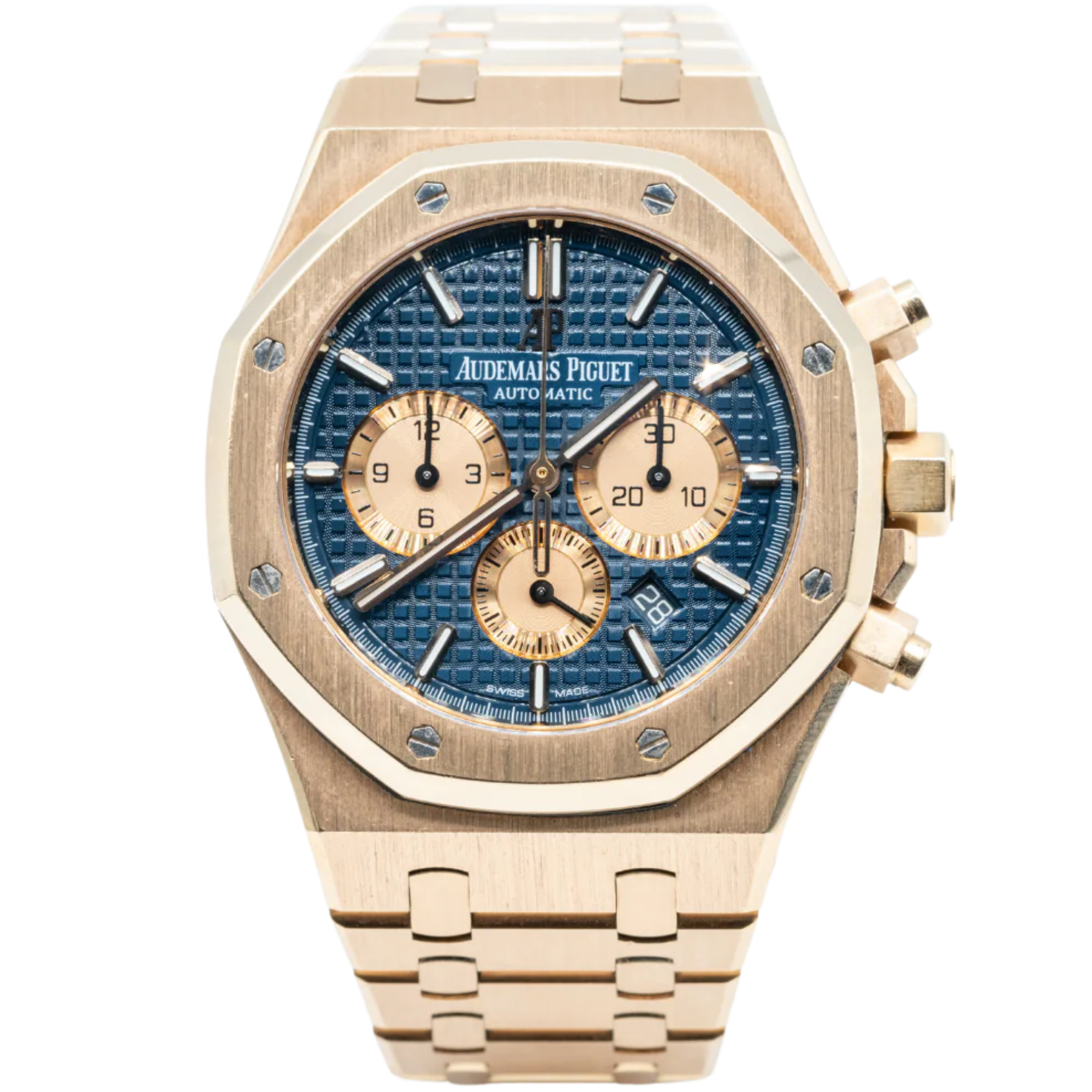 Audemars Piguet Royal Oak Ref. 26331OR.OO.1220OR.01 41MM Rose Gold Blue Dial - Audemars Piguet